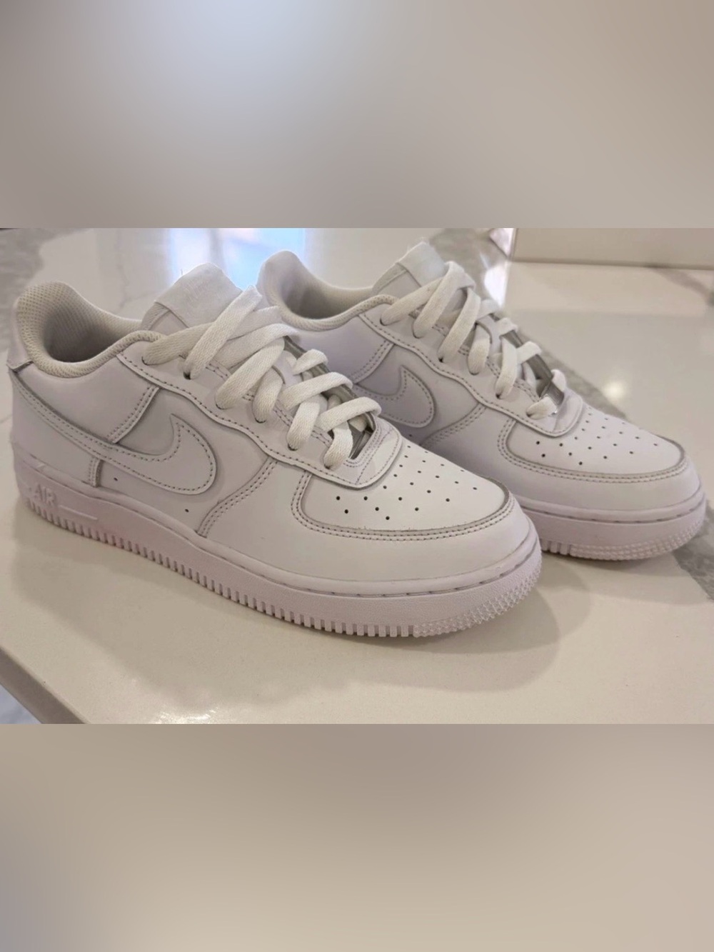 Nike Air Force 1 Men’s Low Top Lace-Up Sneakers White Solid FV5951-111